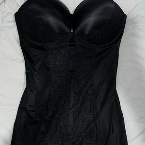 Victoria's Secret Very Sexy Push Up Black Shapewear Dress Style Slip 38D